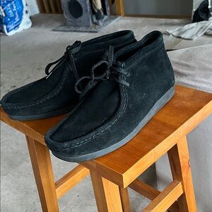 Vintage made in Canada black suede wallabees